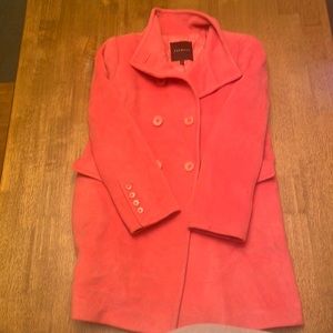 Pink Wool Peacoat.